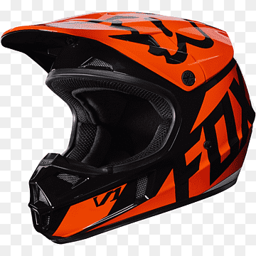 Fox V1  Helmet Race Orange 
